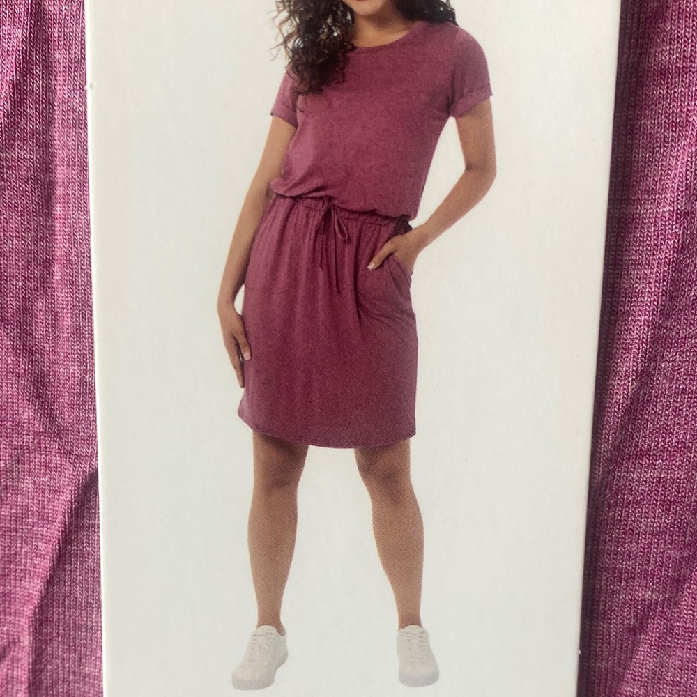 (CLOSET CLEAR OUT) 32 Degrees Cool Women's Soft Lux Dress Heather Scarlet Oak - Picture 4 of 13